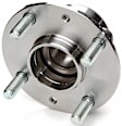SET-MO512200-2 Rear, Driver and Passenger Side Wheel Hub, 4 Lugs, With Bearing, Problem Solver Series