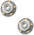 SET-MO512203-2 Rear, Driver and Passenger Side Wheel Hub, 5 Lugs, With Bearing, Sedan, FWD, Problem Solver Series