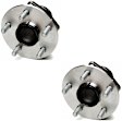 SET-MO512217-2 Rear, Driver and Passenger Side Wheel Hub, 5 Lugs, With Bearing, Problem Solver Series