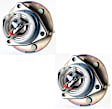 SET-MO512243-2 Rear, Driver and Passenger Side Wheel Hub, 6 Lugs, With Bearing, Problem Solver Series
