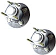 SET-MO512248-2 Rear, Driver and Passenger Side Wheel Hub, 4 Lugs, With Bearing, Problem Solver Series