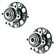 SET-MO512256-2 Rear, Driver and Passenger Side Wheel Hub, 5 Lugs, With Bearing, Problem Solver Series