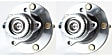 SET-MO512274-2 Rear, Driver and Passenger Side Wheel Hub, 5 Lugs, With Bearing, Problem Solver Series
