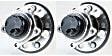 SET-MO512280-2 Rear, Driver and Passenger Side Wheel Hub, 5 Lugs, With Bearing, FWD, Problem Solver Series