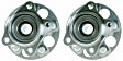 SET-MO512284-2 Rear, Driver and Passenger Side Wheel Hub, 5 Lugs, With Bearing, AWD, Problem Solver Series