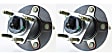 SET-MO512285-2 Rear, Driver and Passenger Side Wheel Hub, 5 Lugs, With Bearing, FWD, Problem Solver Series
