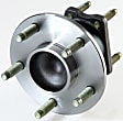 SET-MO512285-2 Rear, Driver and Passenger Side Wheel Hub, 5 Lugs, With Bearing, FWD, Problem Solver Series