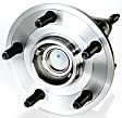 SET-MO512302-2 Rear, Driver and Passenger Side Wheel Hub, 5 Lugs, With Bearing, Problem Solver Series