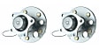 SET-MO512310-2 Rear, Driver and Passenger Side Wheel Hub, 5 Lugs, With Bearing, Problem Solver Series