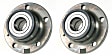 SET-MO512319-2 Rear, Driver and Passenger Side Wheel Hub, 5 Lugs, With Bearing, Problem Solver Series