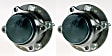 SET-MO512326-2 Rear, Driver and Passenger Side Wheel Hub, 5 Lugs, With Bearing, Problem Solver Series