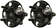 SET-MO512327-2 Rear, Driver and Passenger Side Wheel Hub, 5 Lugs, With Bearing, Problem Solver Series