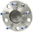 SET-MO512331-2 Rear, Driver and Passenger Side Wheel Hub, 5 Lugs, With Bearing, Problem Solver Series