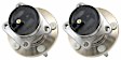 SET-MO512334-2 Rear, Driver and Passenger Side Wheel Hub, 5 Lugs, With Bearing, FWD, 3.5L, 6Cyl, Problem Solver Series