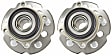 SET-MO512342-2 Rear, Driver and Passenger Side Wheel Hub, 5 Lugs, With Bearing, Problem Solver Series