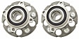 SET-MO512345-2 Rear, Driver and Passenger Side Wheel Hub, 5 Lugs, With Bearing, Problem Solver Series