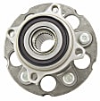 SET-MO512345-2 Rear, Driver and Passenger Side Wheel Hub, 5 Lugs, With Bearing, Problem Solver Series