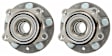 SET-MO512350-2 Rear, Driver and Passenger Side Wheel Hub, 5 Lugs, With Bearing, AWD, Problem Solver Series