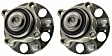 SET-MO512353-2 Rear, Driver and Passenger Side Wheel Hub, 5 Lugs, With Bearing, Problem Solver Series