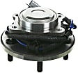 SET-MO512360-2 Rear, Driver and Passenger Side Wheel Hub, 5 Lugs, With Bearing, Problem Solver Series