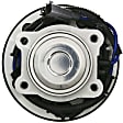 SET-MO512360-2 Rear, Driver and Passenger Side Wheel Hub, 5 Lugs, With Bearing, Problem Solver Series