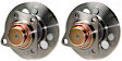 SET-MO512364-2 Rear, Driver and Passenger Side Wheel Hub, 5 Lugs, With Bearing, Problem Solver Series