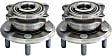 SET-MO512369-2 Rear, Driver and Passenger Side Wheel Hub, 5 Lugs, With Bearing,, Problem Solver Series