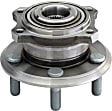SET-MO512369-2 Rear, Driver and Passenger Side Wheel Hub, 5 Lugs, With Bearing,, Problem Solver Series