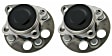 SET-MO512371-2 Rear, Driver and Passenger Side Wheel Hub, 4 Lugs, With Bearing, 1.5L, 4Cyl