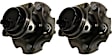 SET-MO512372-2 Rear, Driver and Passenger Side Wheel Hub, 5 Lugs, With Bearing, Problem Solver Series