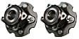 SET-MO512374-2 Rear, Driver and Passenger Side Wheel Hub, 5 Lugs, With Bearing, Problem Solver Series