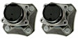 SET-MO512386-2 Rear, Driver and Passenger Side Wheel Hub, 4 Lugs, With Bearing, Problem Solver Series