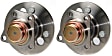SET-MO512391-2 Rear, Driver and Passenger Side Wheel Hub, 5 Lugs, With Bearing, Problem Solver Series