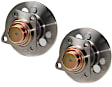 SET-MO512393-2 Rear, Driver and Passenger Side Wheel Hub, 5 Lugs, Sensor Included, AWD, 2.0L, 4Cyl