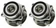 SET-MO512401-2 Rear, Driver and Passenger Side Wheel Hub, 5 Lugs, With Bearing,, Problem Solver Series