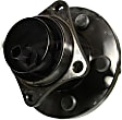 SET-MO512403-2 Rear, Driver and Passenger Side Wheel Hub, 5 Lugs, With Bearing, Problem Solver Series