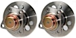 SET-MO512411-2 Rear, Driver and Passenger Side Wheel Hub, 5 Lugs, With Bearing,, Problem Solver Series