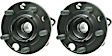 SET-MO512412-2 Rear, Driver and Passenger Side Wheel Hub, 5 Lugs, With Bearing, AWD, 2.5L, 5Cyl, Problem Solver Series