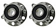 SET-MO512417-2 Rear, Driver and Passenger Side Wheel Hub, 5 Lugs, With Bearing, Problem Solver Series