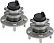 SET-MO512434-2 Rear, Driver and Passenger Side Wheel Hub, 5 Lugs, With Bearing, Problem Solver Series