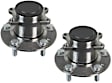 SET-MO512435-2 Rear, Driver and Passenger Side Wheel Hub, 5 Lugs, With Bearing, 1.6L, 4Cyl, Problem Solver Series