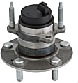 SET-MO512436-2 Rear, Driver and Passenger Side Wheel Hub, 5 Lugs, With Bearing, FWD, Problem Solver Series