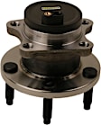 SET-MO512445-2 Rear, Driver and Passenger Side Wheel Hub, 5 Lugs, FWD
