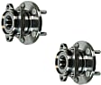 SET-MO512449-2 Rear, Driver and Passenger Side Wheel Hub, 5 Lugs, With Bearing, AWD, Problem Solver Series