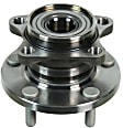 SET-MO512449-2 Rear, Driver and Passenger Side Wheel Hub, 5 Lugs, With Bearing, AWD, Problem Solver Series