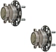 SET-MO512450-2 Rear, Driver and Passenger Side Wheel Hub, 5 Lugs, With Bearing, Problem Solver Series