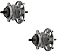 SET-MO512456-2 Rear, Driver and Passenger Side Wheel Hub, 5 Lugs, With Bearing, FWD, Problem Solver Series