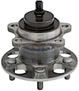 SET-MO512456-2 Rear, Driver and Passenger Side Wheel Hub, 5 Lugs, With Bearing, FWD, Problem Solver Series