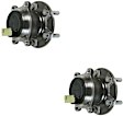 SET-MO512465-2 Rear, Driver and Passenger Side Wheel Hub, 5 Lugs, With Bearing, Problem Solver Series