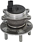 SET-MO512466-2 Rear, Driver and Passenger Side Wheel Hub, 5 Lugs, With Bearing, Problem Solver Series